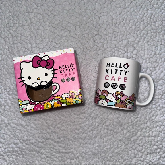 HELLO KITTY CAFE mug donuts graphics coffee tea cup donut graphic on inner base - Picture 10 of 11